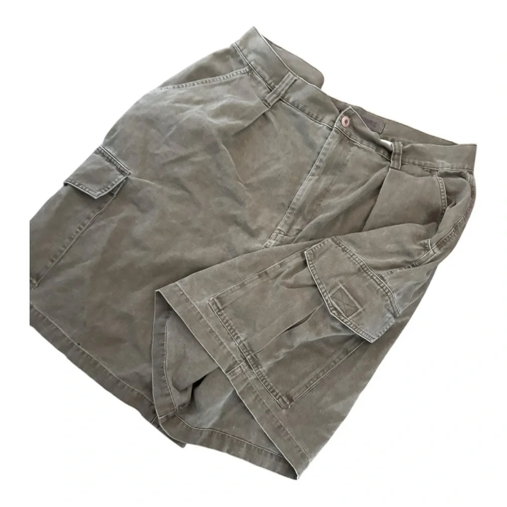 Abercrombie & Fitch Co. Y2K Cargo Shorts Vintage Hong Kong Baggy Size 38 - Picture 9 of 10